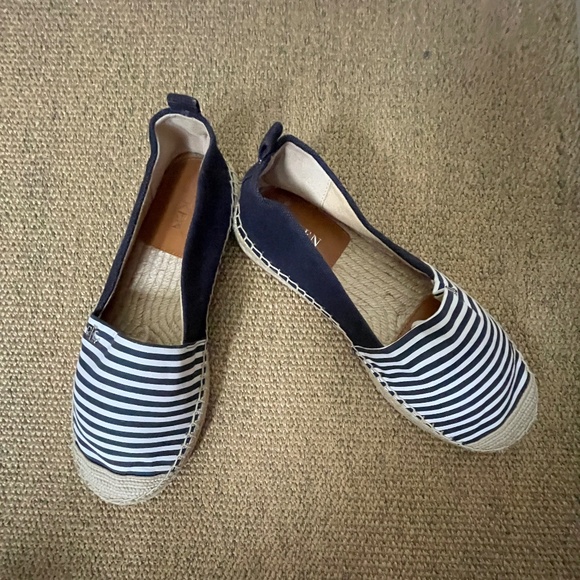 RALPH LAUREN Cameryn Blue Stripe Espadrille - size 8B - Picture 2 of 6